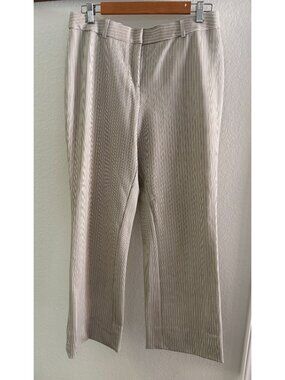 Women's Slacks ~ Amanda & Chelsea ~ Size 10 ~ Pants ~ Pin Stripe ~ Creme